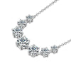 7-Stone Smiley Chain Moissanite Necklace