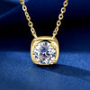 Solitaire Simple Style Moissanite Necklace