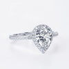 Lacrima - Waterdrop Shape Pear Cut Moissanite Ring