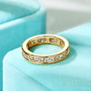 Plena - Full Eternity Round Cut Moissanite Ring