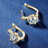 Six Claw Solitaire U Huggies Moissanite Earring