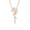 Rose Flower Moissanite Necklace