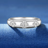 Fortuna - Trio Flower Four-leaf Moissanite Ring