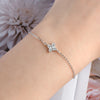 Four-leaf Flower Moissanite Bracelet