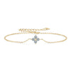 Four-leaf Flower Moissanite Bracelet