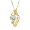 Shell Shape Oval Cut Moissanite Necklace