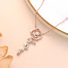Rose Flower Moissanite Necklace