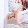 Ouvert - Open Round Cut Moissanite Ring