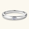 Ovale - Halo Bezel Oval Cut Moissanite Ring
