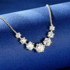 7-Stone Smiley Chain Moissanite Necklace