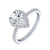 Lacrima - Waterdrop Shape Pear Cut Moissanite Ring
