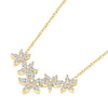 5 Flowers Moissanite Necklace