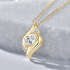 Shell Shape Oval Cut Moissanite Necklace