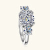 Trinità - Three-stones 3.5-Carats Moissanite Rings