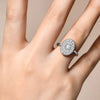 Lune - Full-Moissanite Round Cut Ring