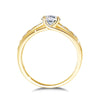Pur - 1 Carat Round cut Moissanite Ring