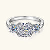 Trinità - Three-stones 3.5-Carats Moissanite Rings