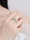 Carré - Square cut Moissanite Ring