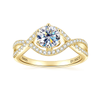 Infinito - Twist Six Claw Moissanite Ring