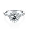 Girasole - Sunflower Shape Moissanite Ring
