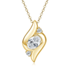 Shell Shape Oval Cut Moissanite Necklace