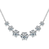 7-Stone Smiley Chain Moissanite Necklace