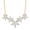 5 Flowers Moissanite Necklace