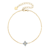 Four-leaf Flower Moissanite Bracelet