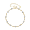 Tennis Oval Cut Pavé Moissanite Bracelet