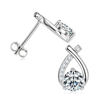 Fishtail Crosses Moissanite Earrings